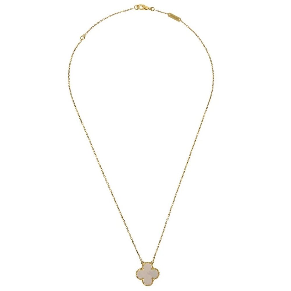 Van Cleef & Arpels Alhambra Pendant Necklace Mother of Pearl 750 Jewelry 145034